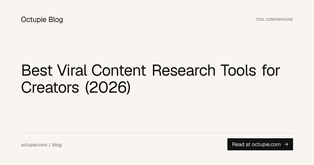Best Viral Content Research Tools for Creators (2026)